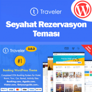 WordPress Seyahat Rezervasyonu Teması [İndirim]